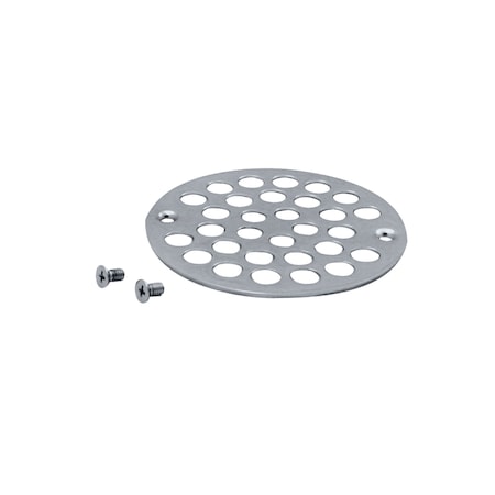 Westbrass 4" Brass Shower Drain Cover, Polished Chrome D3192-26